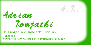 adrian komjathi business card