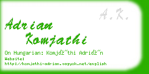 adrian komjathi business card